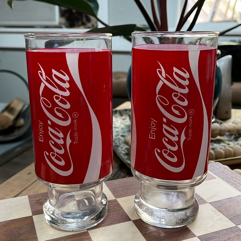 Vintage Coca-Cola glasses